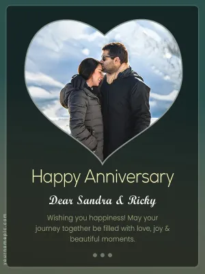 love wedding anniversary card