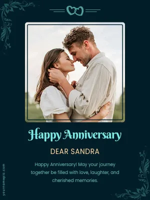 personalized wedding anniversary card for wife