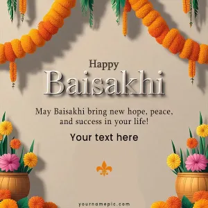 best baisakhi greetings with your name