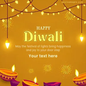 unique diwali wishes images with name