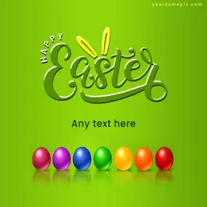 beautiful easter holiday greetings with name