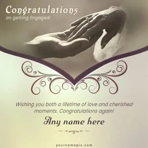 engagement wish greeting for your loved one