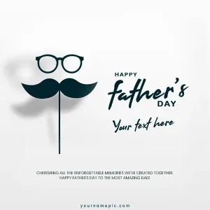 happy fathers day wish with name