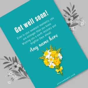 beautiful bouquet get well soon greeting