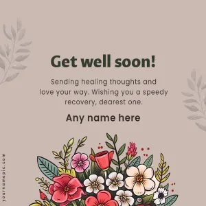 get well soon wish for dearest one