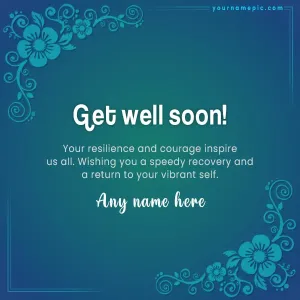 get well soon wish for speedy recovery