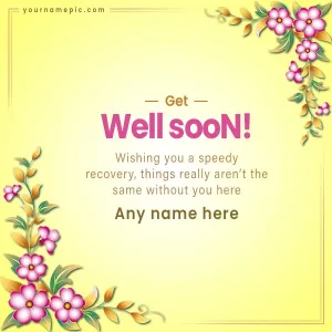 hope you feel better