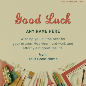 good luck wishes for exam