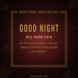 good night wish message images for loved ones