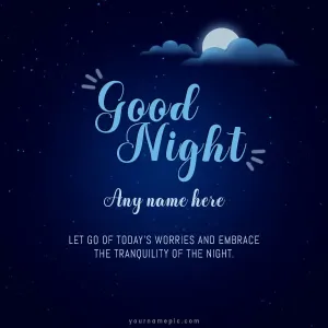 heartfelt wish for peaceful and restful night sleep