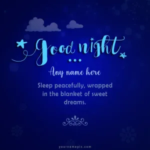 the best good night images with name