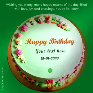 birthday wishes with birthday cake add name