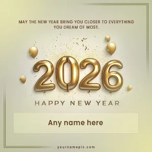 beautiful happy new year 2026 wishes with name