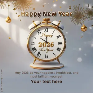 happy new year wishes images 2026 with name