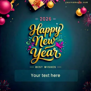 happy new year wishes in english with name