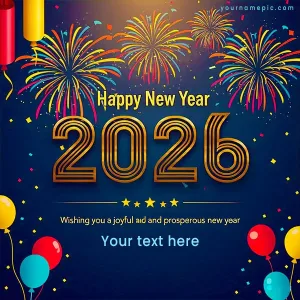 write name on happy new year 2026 wishes