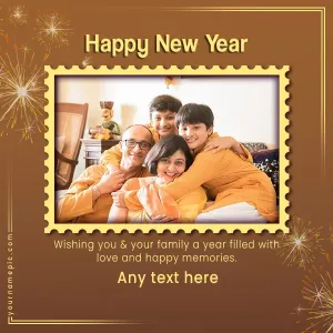 happy new year wishes with photo and name 2025