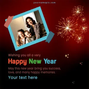 unique happy new year 2025 wishes with photo and name