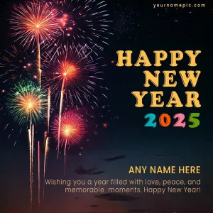 beautiful happy new year wishes with name