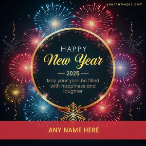 happy new year 2025 greetings with name