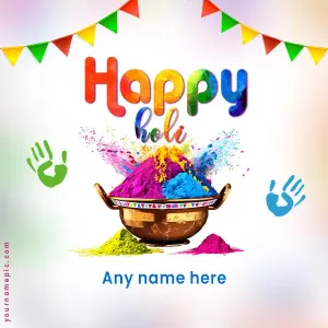 happy holi images with name edit