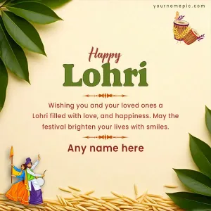 happy lohri wishes 2025 with name