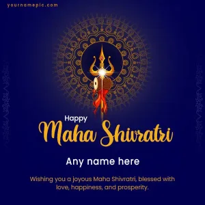beautiful maha shivratri wishes images with name