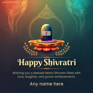 maha shivratri 2025 wishes greetings with name