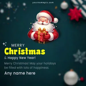 merry christmas wishes 2024 with name