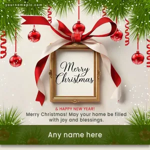 merry christmas wishes images with name