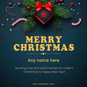 merry christmas wishes with name 2024
