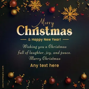short christmas card messages with name