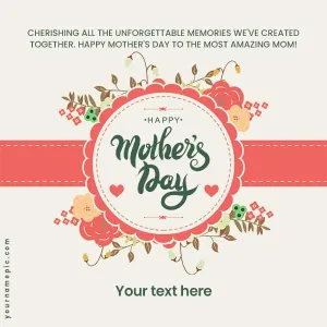 beautiful mothers day wish with name