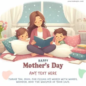 bedtime story telling mothers day greeting