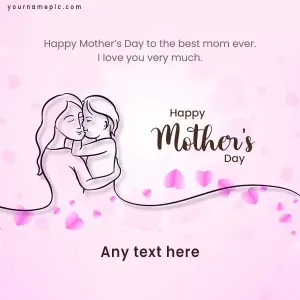 happy mothers day message with name