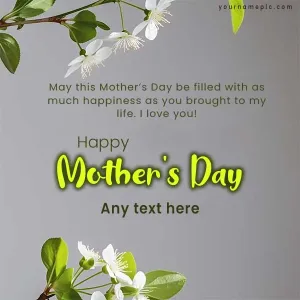 happy mothers day wishes with name