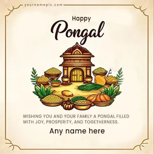 share pongal greetings with loved ones add name