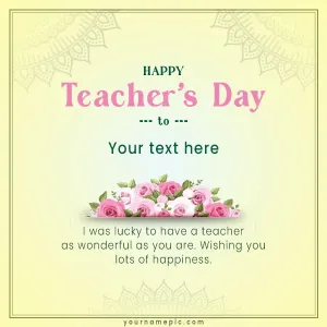 perfect teachers day greeting card