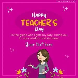 teachers day wish with name