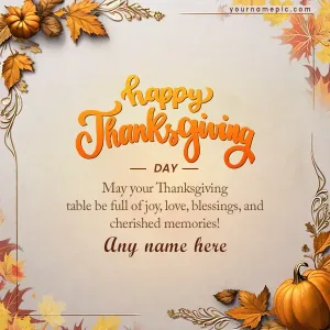 greetings for thanksgiving day with name