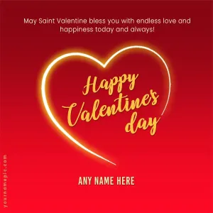 saint valentines day wishes with name